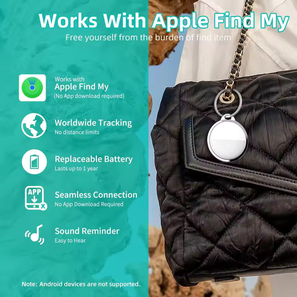 Mini Global GPS Tracker Smart Tag Compatible with iOS Find My App Key Finder Car Pet