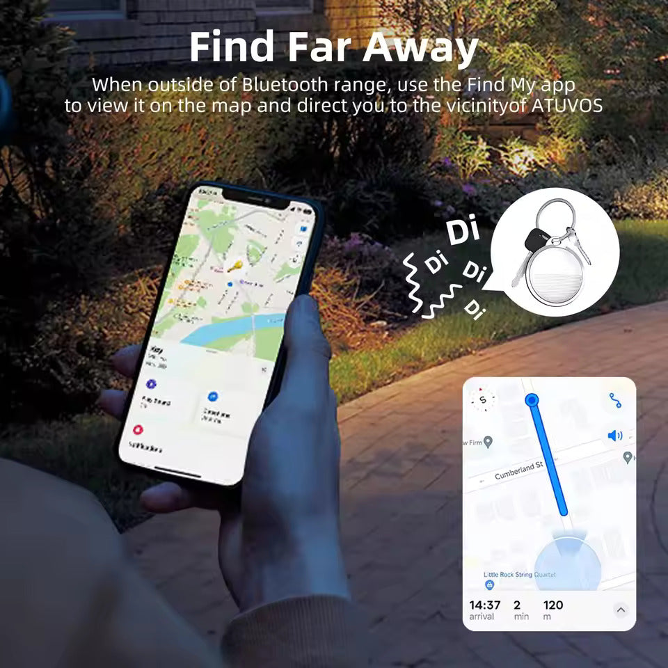 Mini Global GPS Tracker Smart Tag Compatible with iOS Find My App Key Finder Car Pet