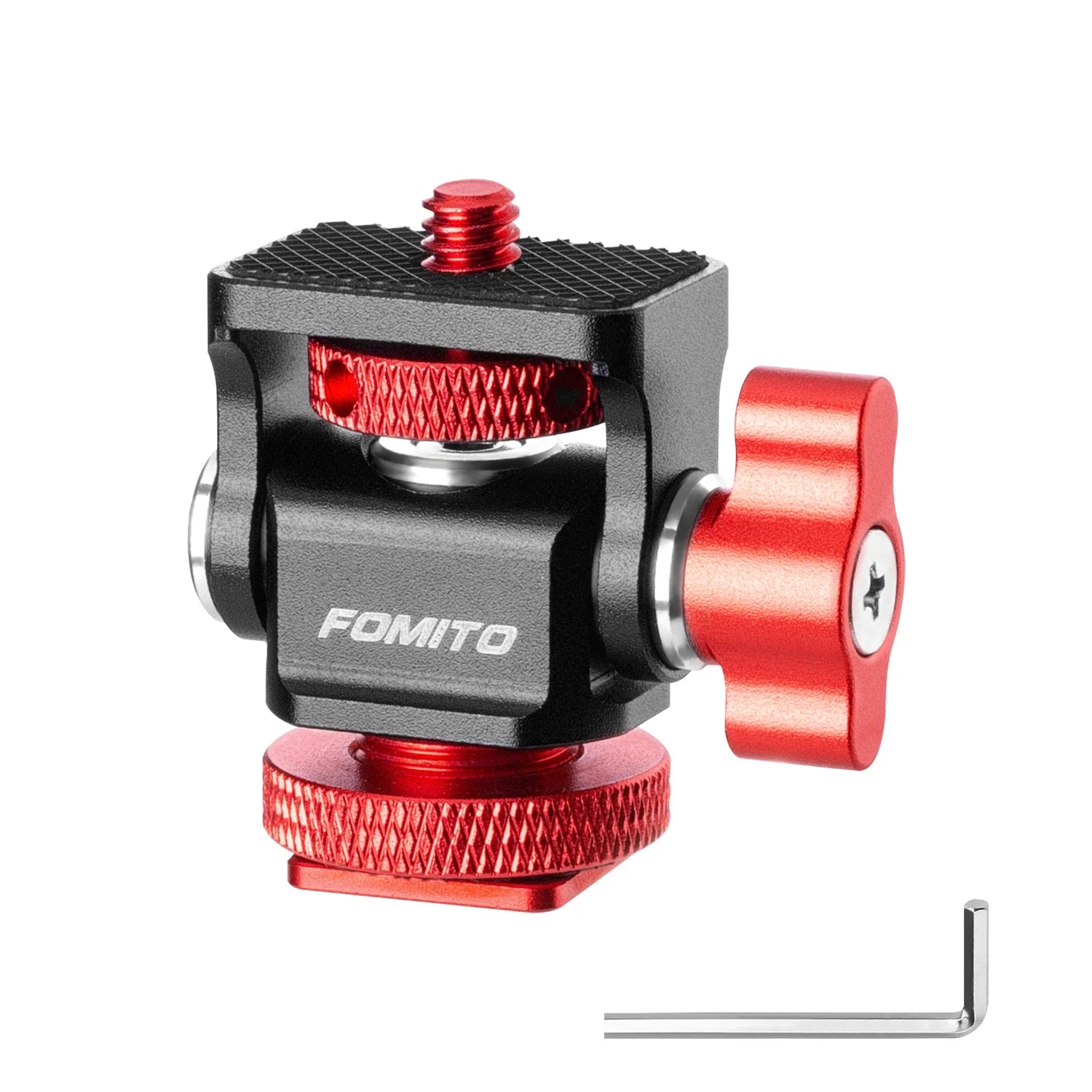 Mini Monitor Mount Holder Cold Shoe Swivel for LED Light Monitor Microphone Camera