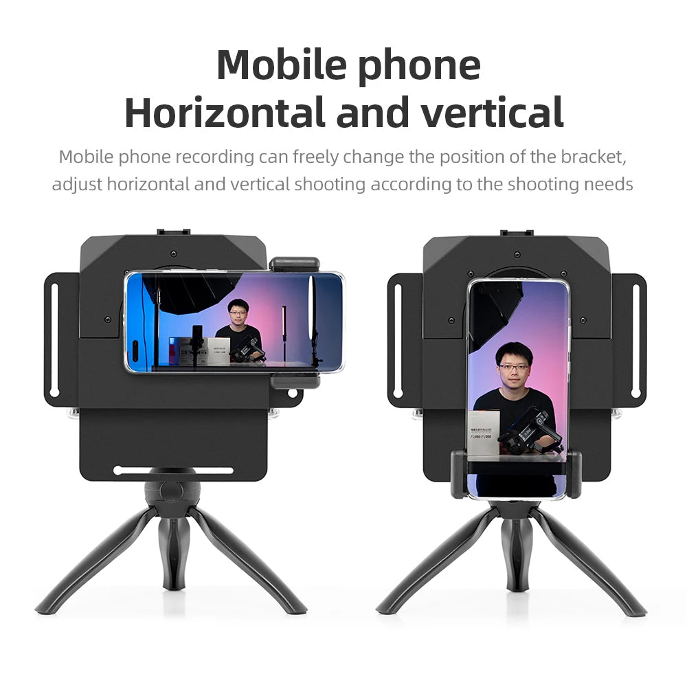 Mini Teleprompter for Mobile Phone and DSLR Recording Portable Inscriber Artifact Video With Remote Control