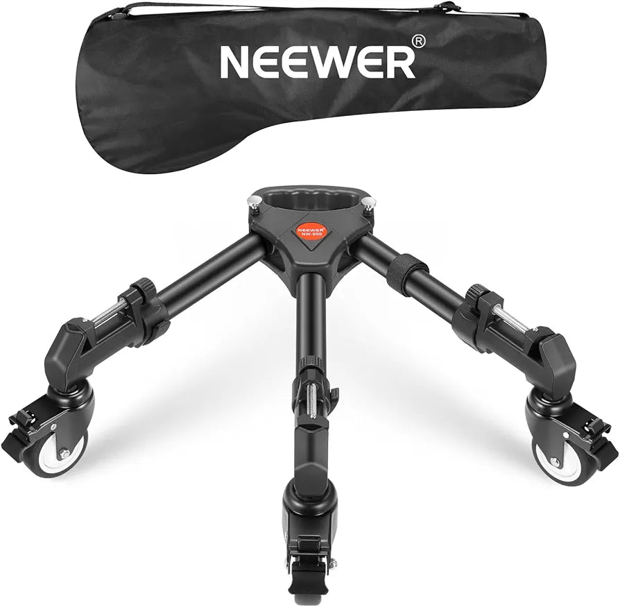 Neewer Heavy Duty Professional Universal Camera Tripod Dolly with 3-inch Rubber Wheels