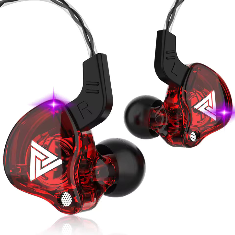 QKZ AK6 In Ear Monitor Earphone 6-Dynamic Driver Unit Headphone With Mic HIFI Headset
