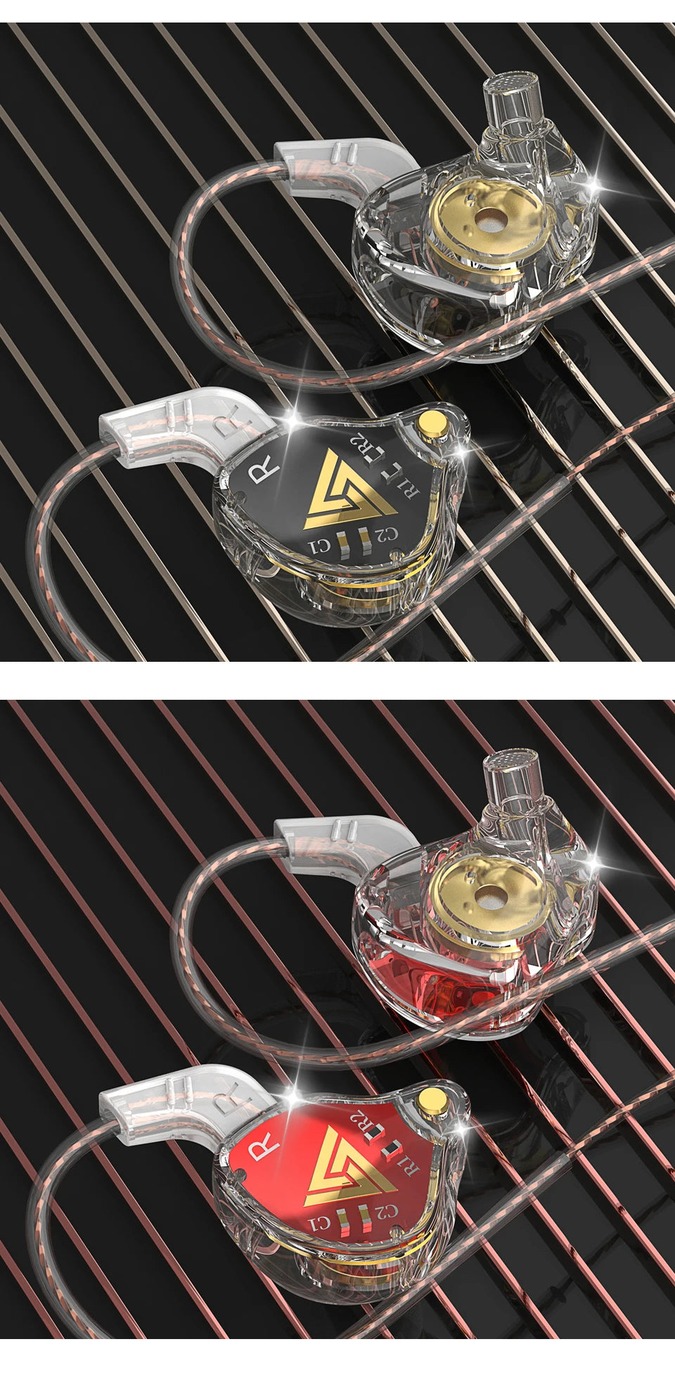 QKZ AKX DMX HIFI Heavy Bass In-Ear Earphones With Mic IEM Level 3.5mm Headphone