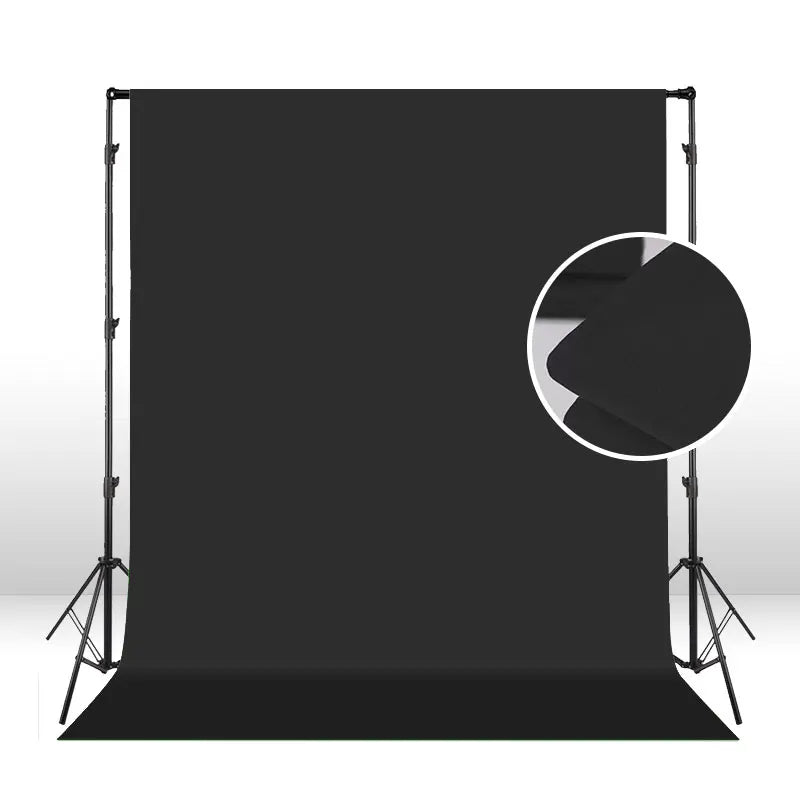 Hridz Photography Backdrop Kit – Muslin Green Screen, White, Black, Grey Backdrops + 2.6x3M Heavy Duty Support Stand