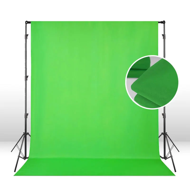 Hridz Photography Backdrop Kit – Muslin Green Screen, White, Black, Grey Backdrops + 2.6x3M Heavy Duty Support Stand