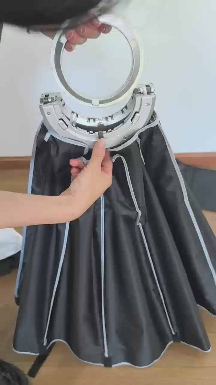 Hridz Quick-Setup Octagon Softbox with Bowens Mount for Studio Flash & LED Video Light – 65cm / 90cm with Grid & Diffuser Cloth