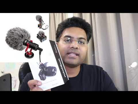 Load video: Hridz Cardioid Lavalier Shotgun Microphone For On-Camera & Smartphone