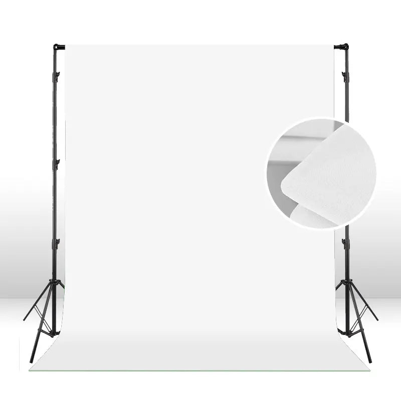 Hridz Photography Backdrop Kit – Muslin Green Screen, White, Black, Grey Backdrops + 2.6x3M Heavy Duty Support Stand