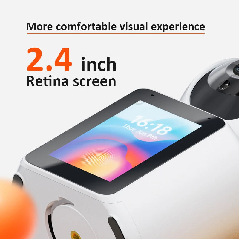 1080P WiFi Surveillance Camera with Two-Way Audio, Rotating Lens & Night Vision