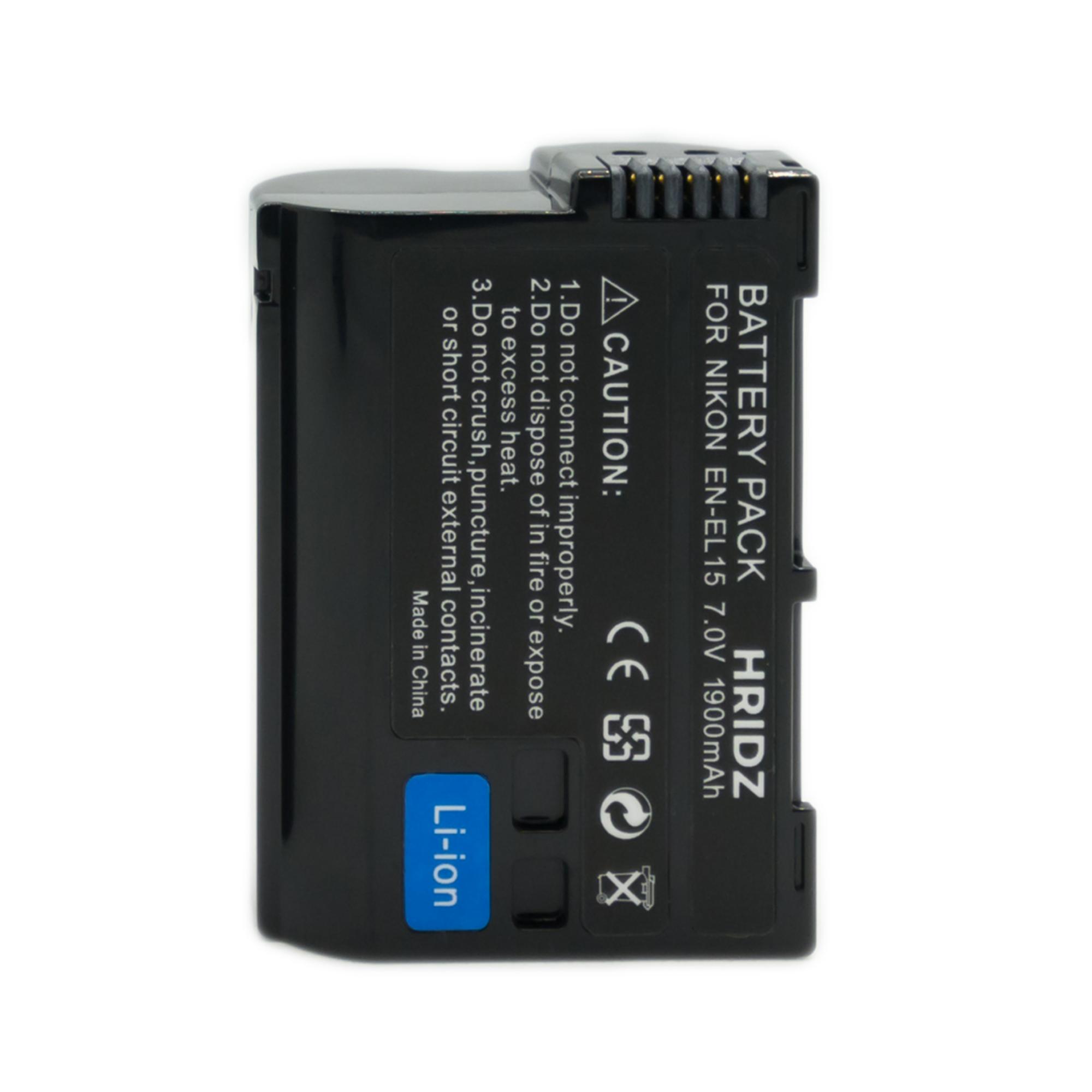 1pc Hridz EN-EL15 Battery for Nikon Z8 Z7 Z6 D780 D500 D600 D610 D750 D810 D850 Z5