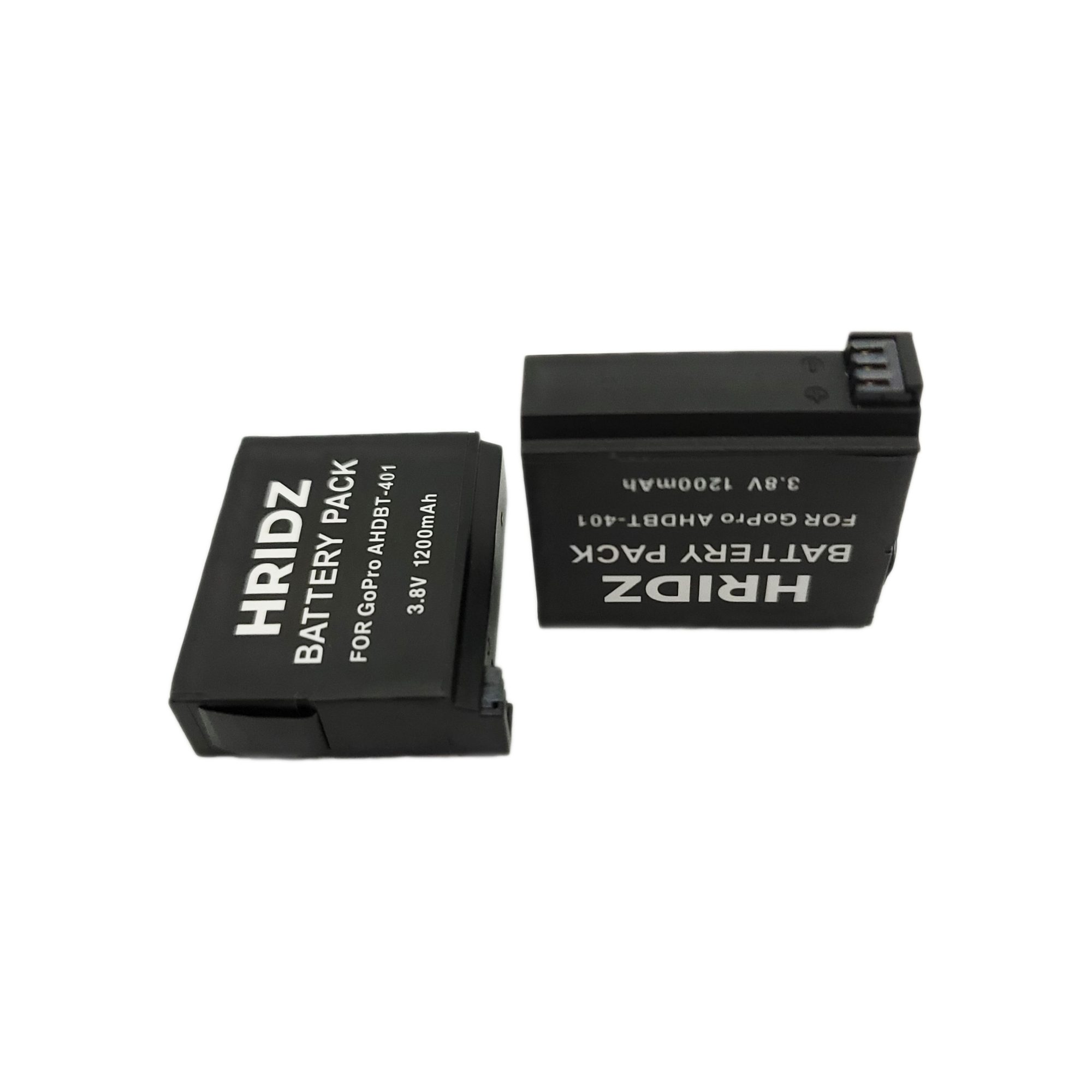 2Pcs Hridz AHDBT-401 Battery for Go Pro HERO4 BLACK and HERO4 SILVER Cameras