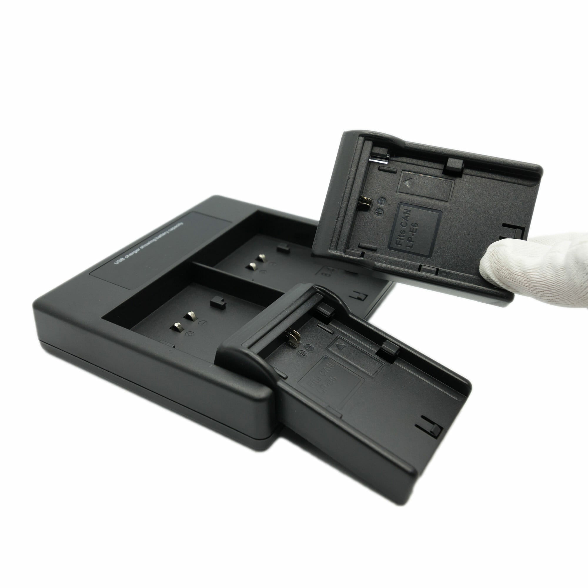 HRIDZ LP-E6 LP-E6NH Dual Battery Charger Ultra Fast For Canon EOS R7 5D 6D 7D 80D 70D 60D LP-E6 60Da batteries