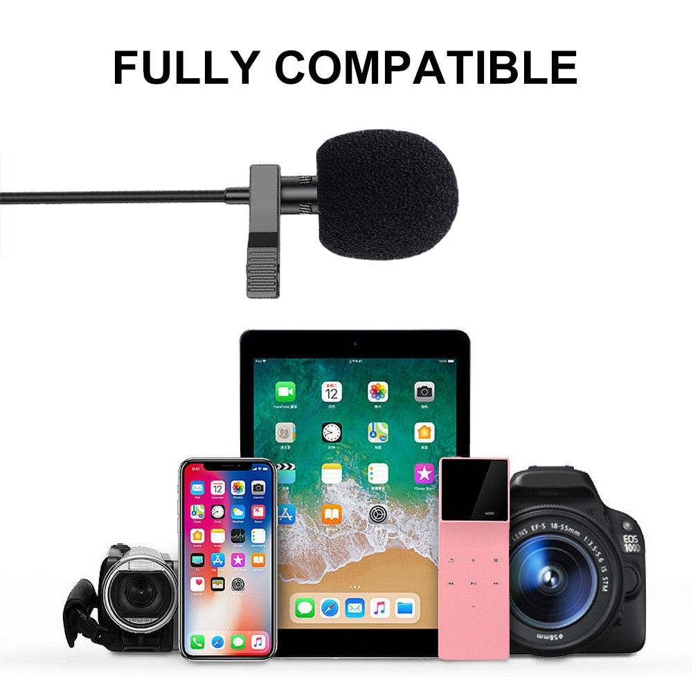HRIDZ Type-C Clip-on Microphone for Phone PC recording 3.5mm Type C Mic