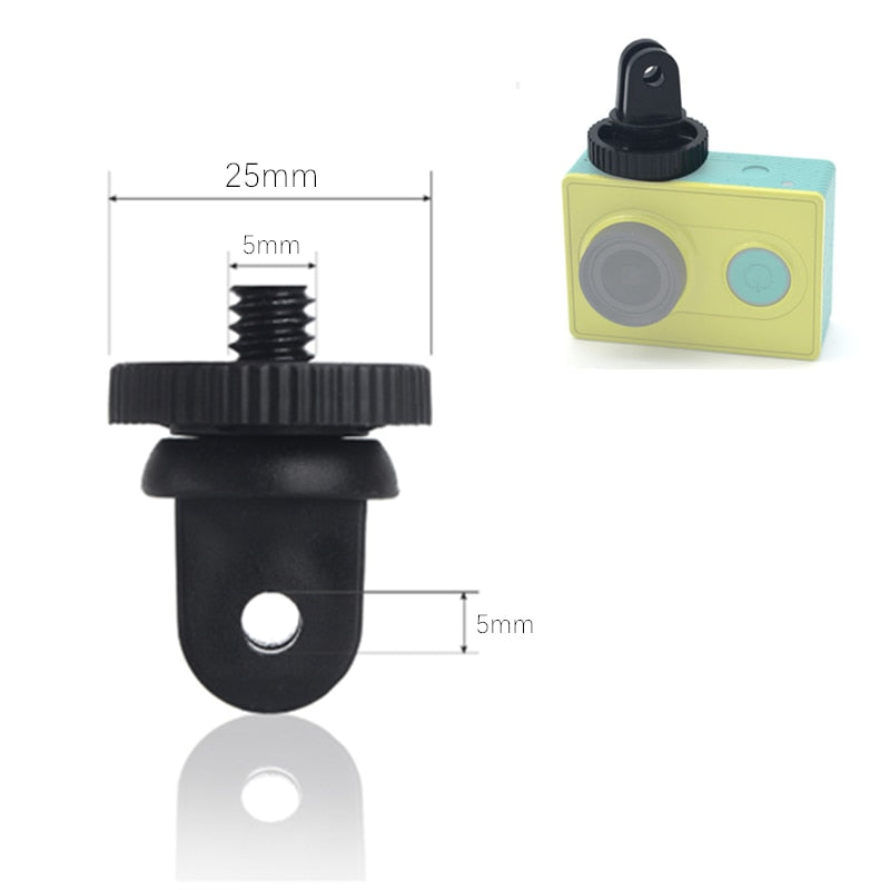 Hridz 1/4" Mini Tripod Adapter Mount for GoPro Hero 4-11, Insta360 & Action Cameras