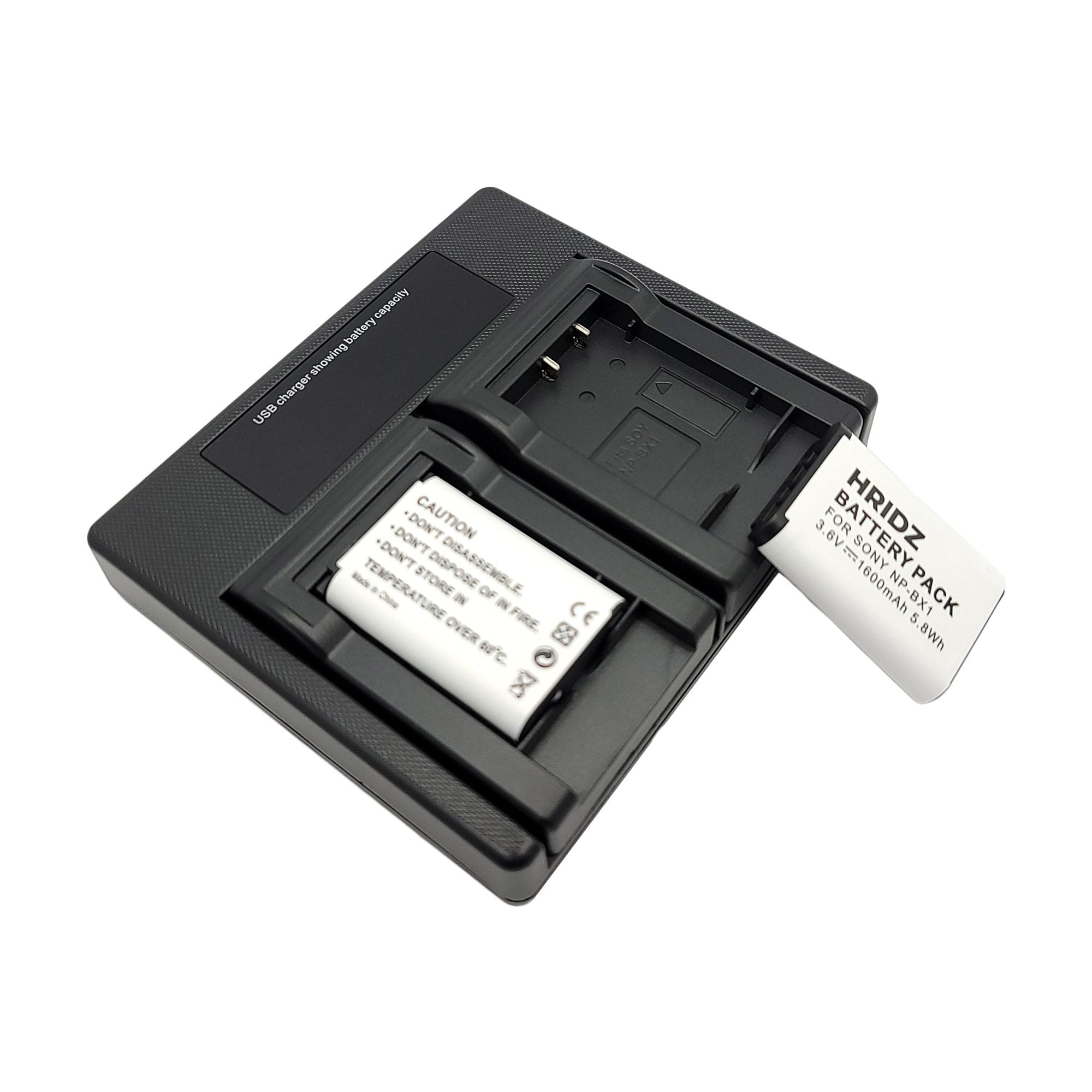Hridz 1600mAh 2*Battery 1*Dual Charger for Sony RX100 NP-BX1 NPBX1 ZV1