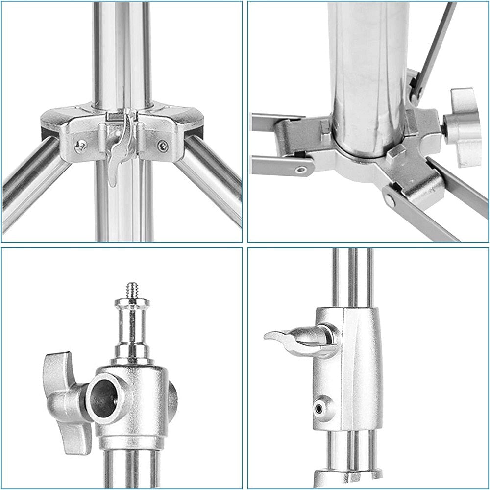 Hridz 280cm Stainless Steel Stand Heavy Duty for Light Softbox Strobe Umbrella Construction