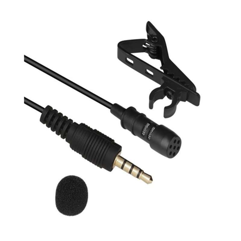 Hridz 3.5mm Clip-On Lapel Lavalier Microphone for Smartphones