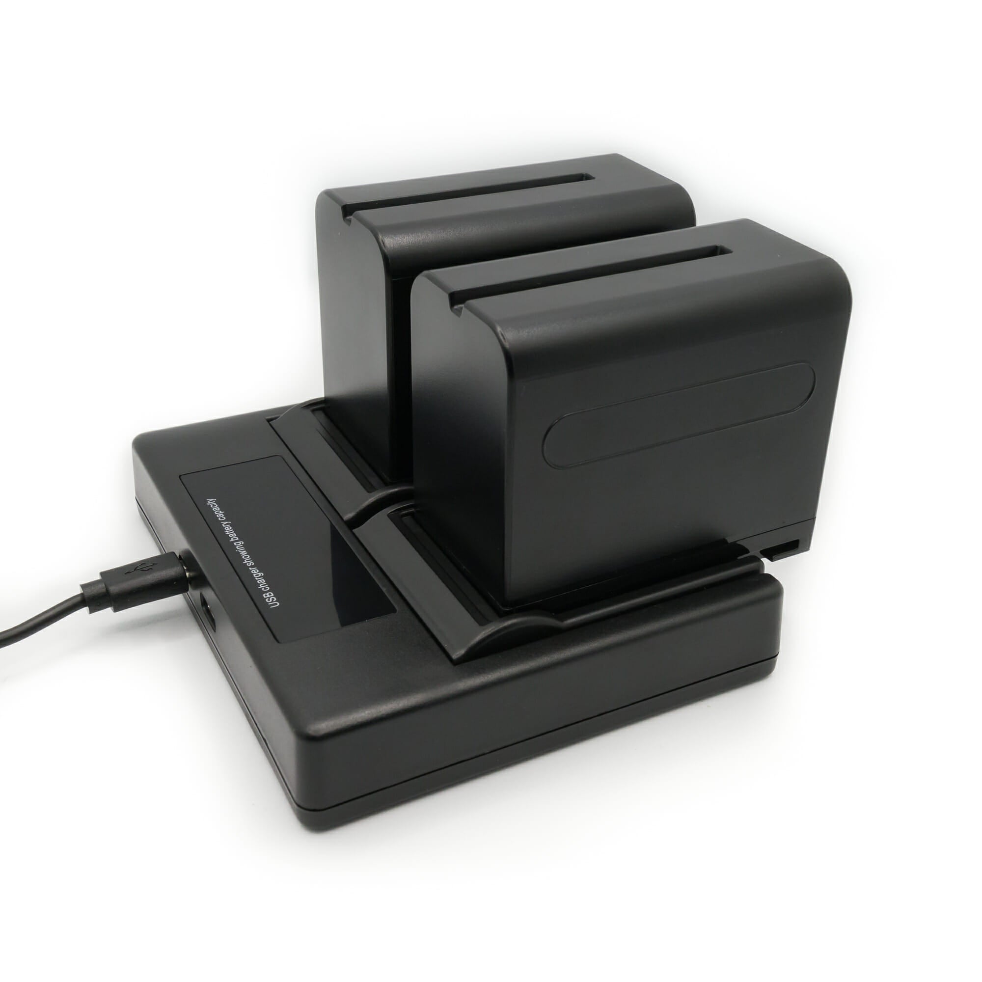 Hridz 6600mAh 2*Batteries 1* Dual Charger set for Sony NPF Video Monitor Camcorder Video Light