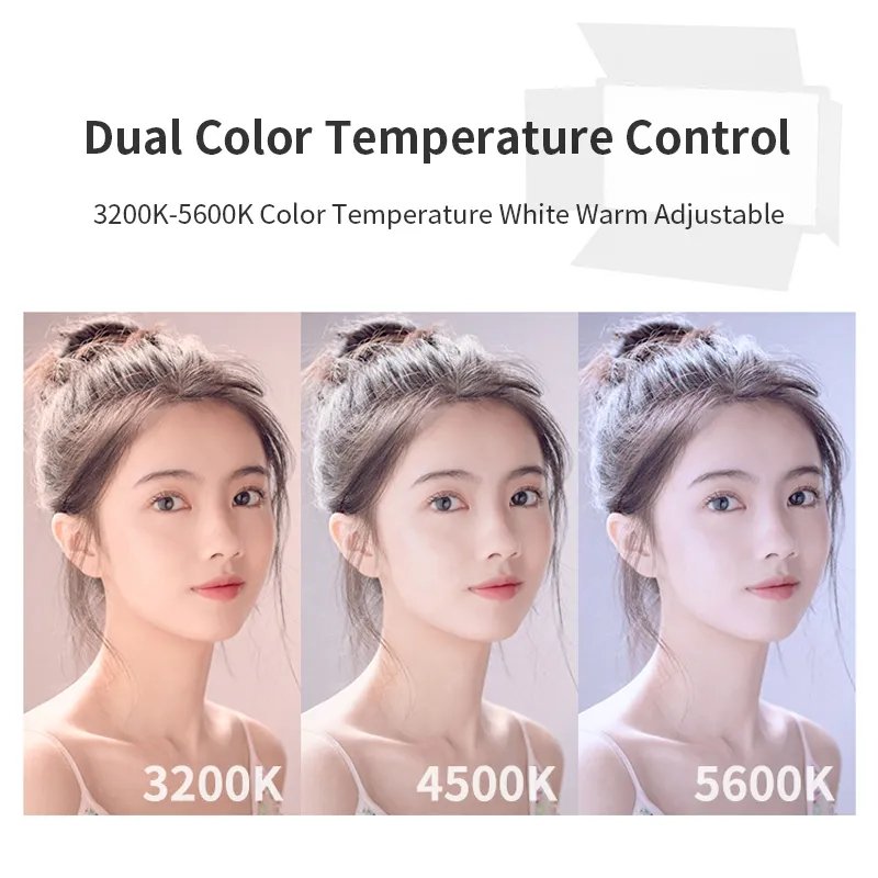 Hridz Bi-colour Video Light β Dimmable Bi-Color 2500K-8500K Panel, Remote-Controlled, for Photography, YouTube, Vlogging, and Video Recording with AU Plug Power Adapter