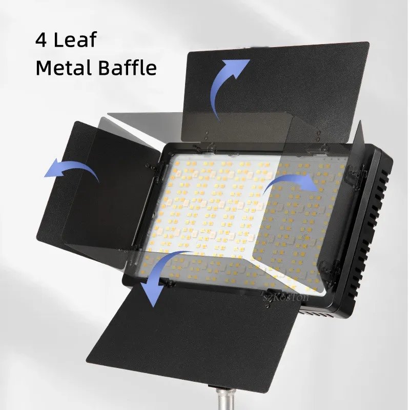 Hridz Bi-colour Video Light – Dimmable Bi-Color 2500K-8500K Panel, Remote-Controlled, for Photography, YouTube, Vlogging, and Video Recording with AU Plug Power Adapter