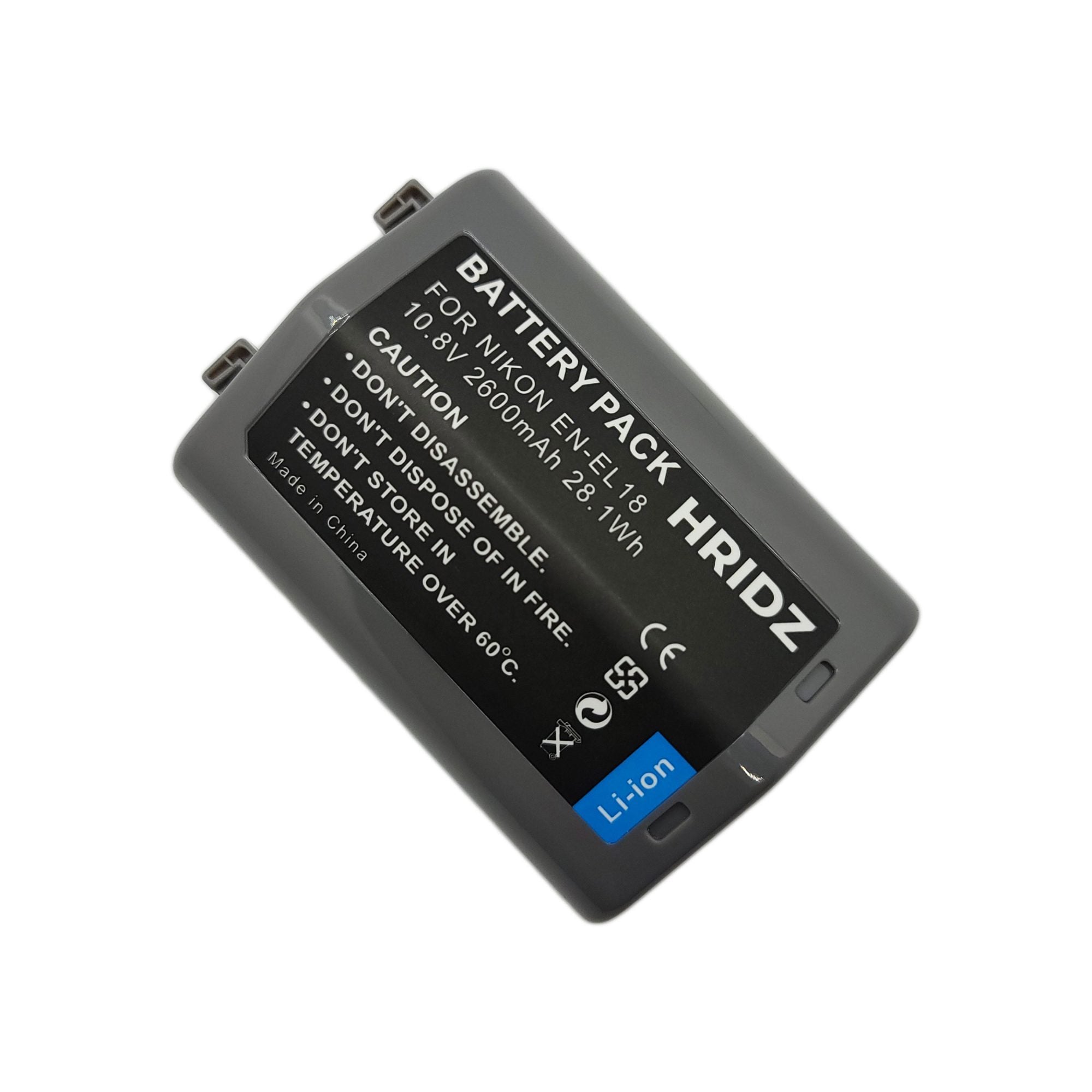 Hridz EN-EL18 Battery 10.8V for Nikon ENEL18 EN-EL18a D4 D4s S52 D5 Z9 Cameras