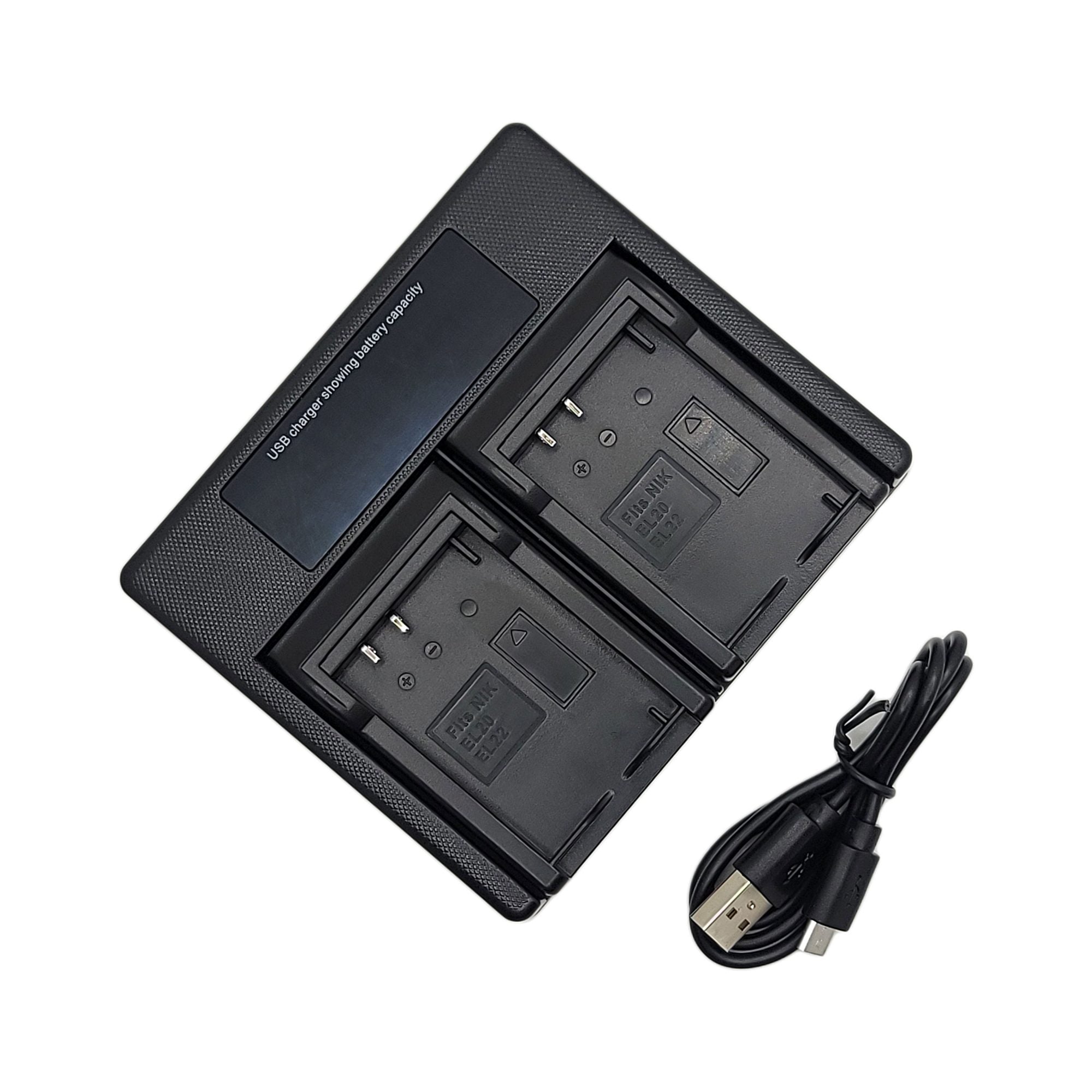 Hridz EN-EL20 2*Batteries & Dual Charger Combo for Nikon J series EN-EL20 EN-EL22 EL20A