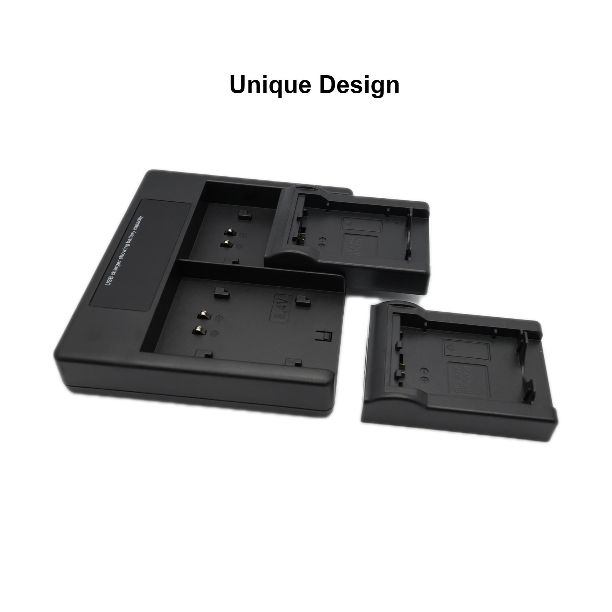 Hridz FW50 Battery Charger for Sony Alpha A7 A7II NEX-3 3N 5 NEX-6 NEX-7