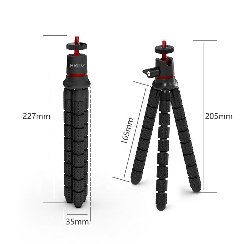 Hridz Flexible Octopus Tripod Portable Outdoor with Ball Head for Phone Small Camera