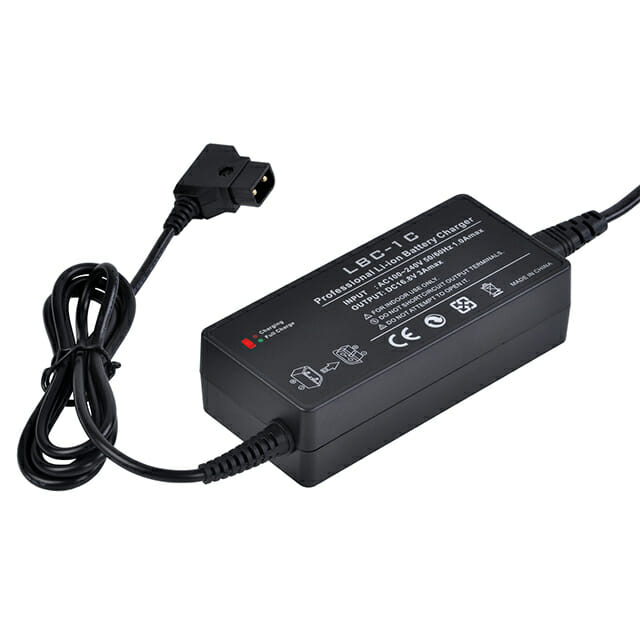 Hridz LBC-1C V-Mount Charger Fast D-Tap 16.8V 3A V-Lock with AU Plug Power Cable