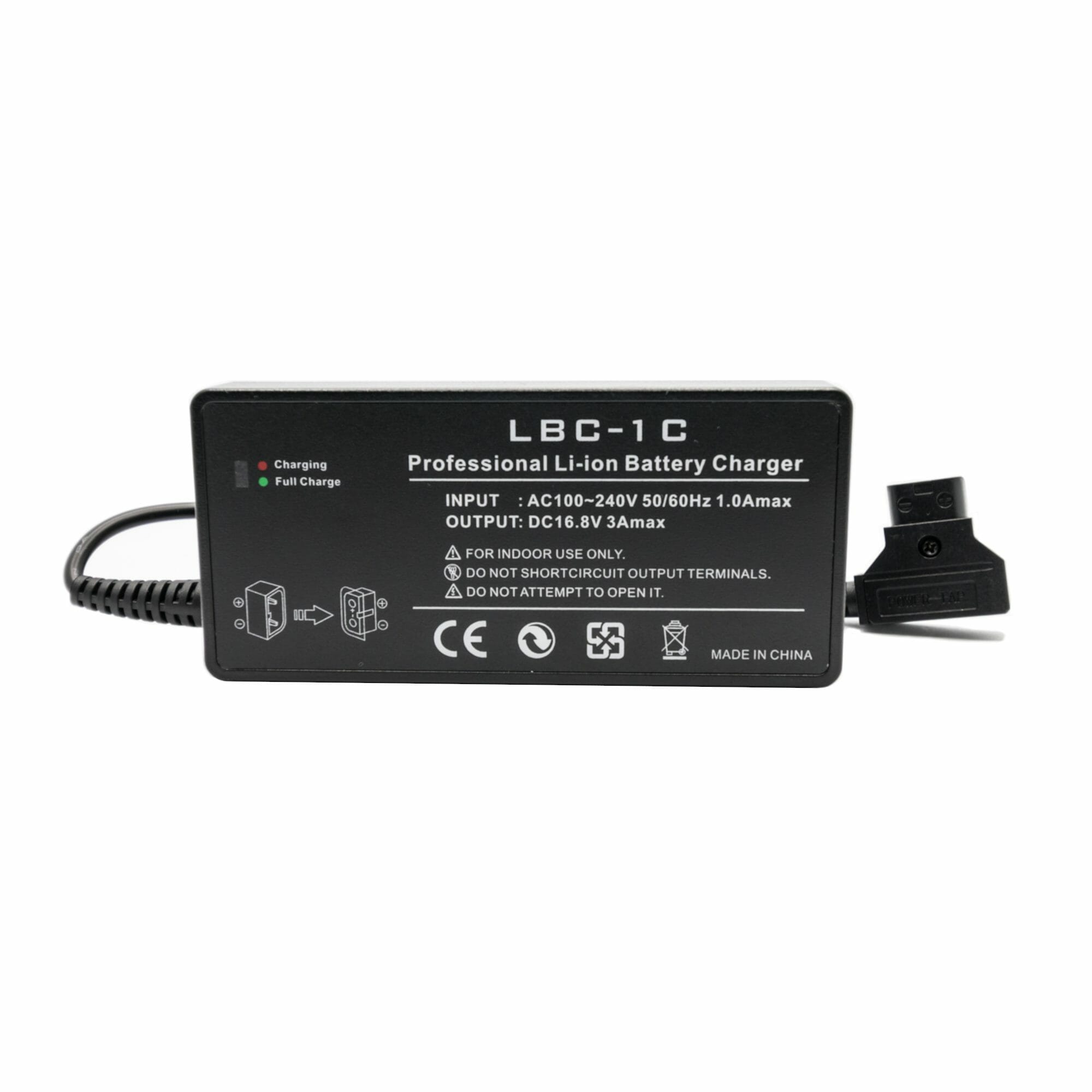 Hridz LBC-1C V-Mount Charger Fast D-Tap 16.8V 3A V-Lock with AU Plug Power Cable