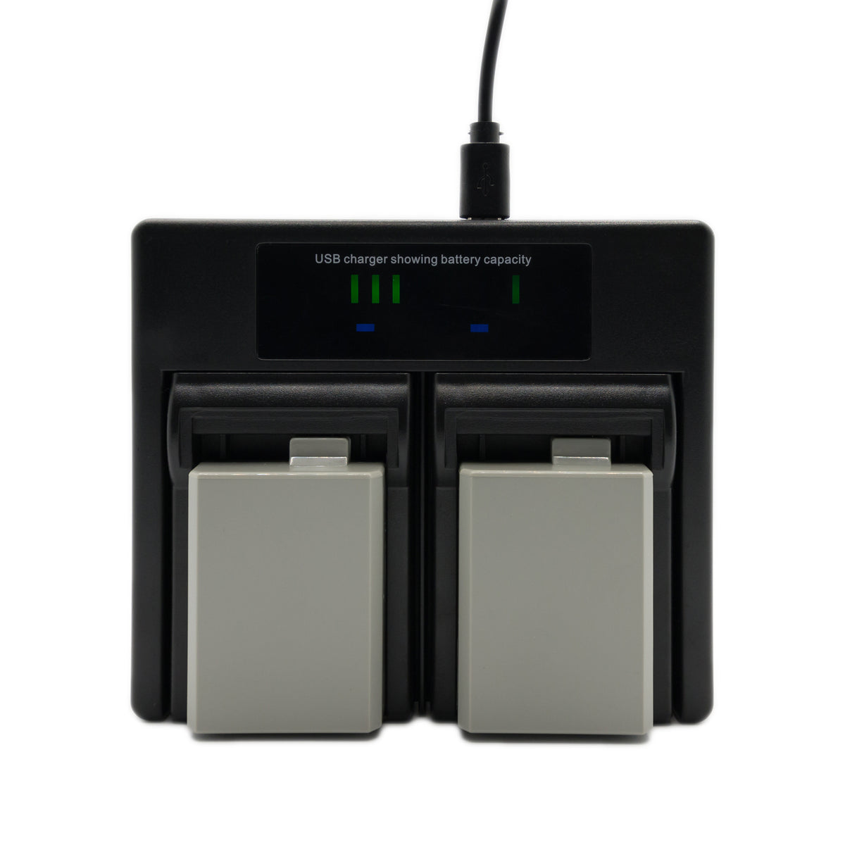 Hridz LP-E5 Battery & Charger Kit – 2 Batteries + Dual USB Charger for Canon EOS 450D, 500D, 1000D