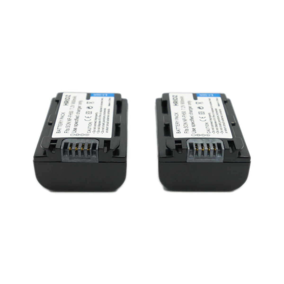 Hridz NP-FH50 2 Batteries & Dual Charger for Sony Cyber-Shot & Alpha Cameras