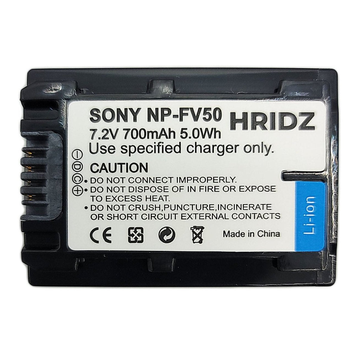 Hridz NP-FV50 2 Batteries & Dual Charger Pack for Sony HDR-XR Series Camcorders