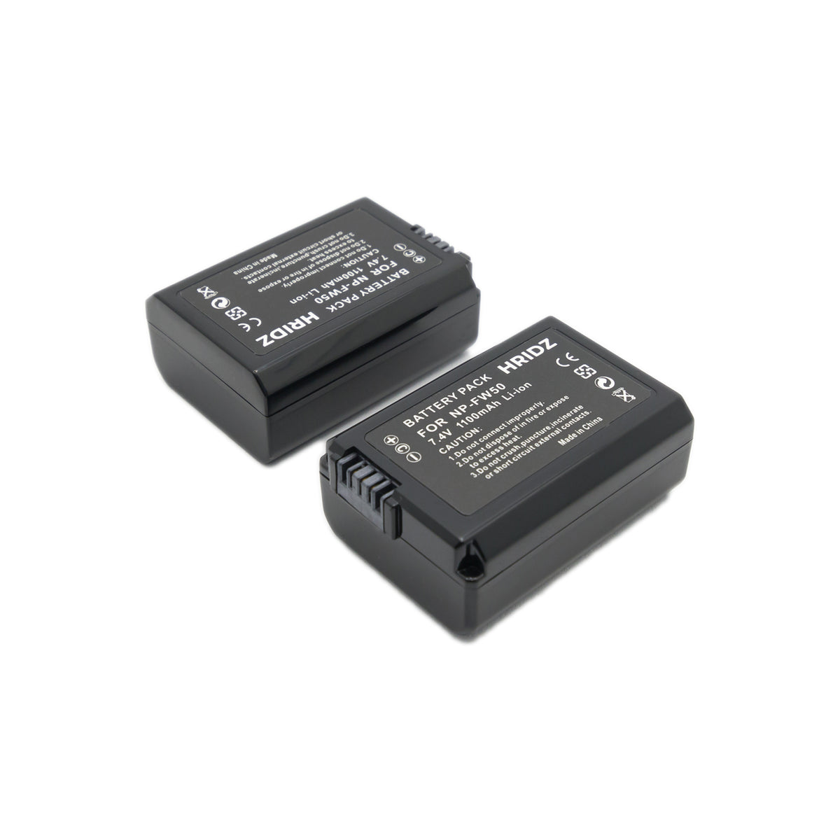Hridz NP-FW50 2 Batteries & Dual Charger Kit for Sony Alpha & NEX Cameras