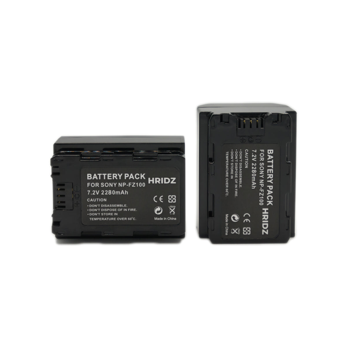 Hridz NP-FZ100 Replacement Battery for Sony Alpha 7/9 Series Cameras
