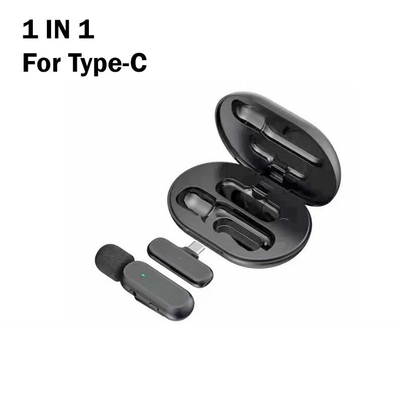 Hridz Professional Wireless Lavalier Microphone Set with Portable Charging Box