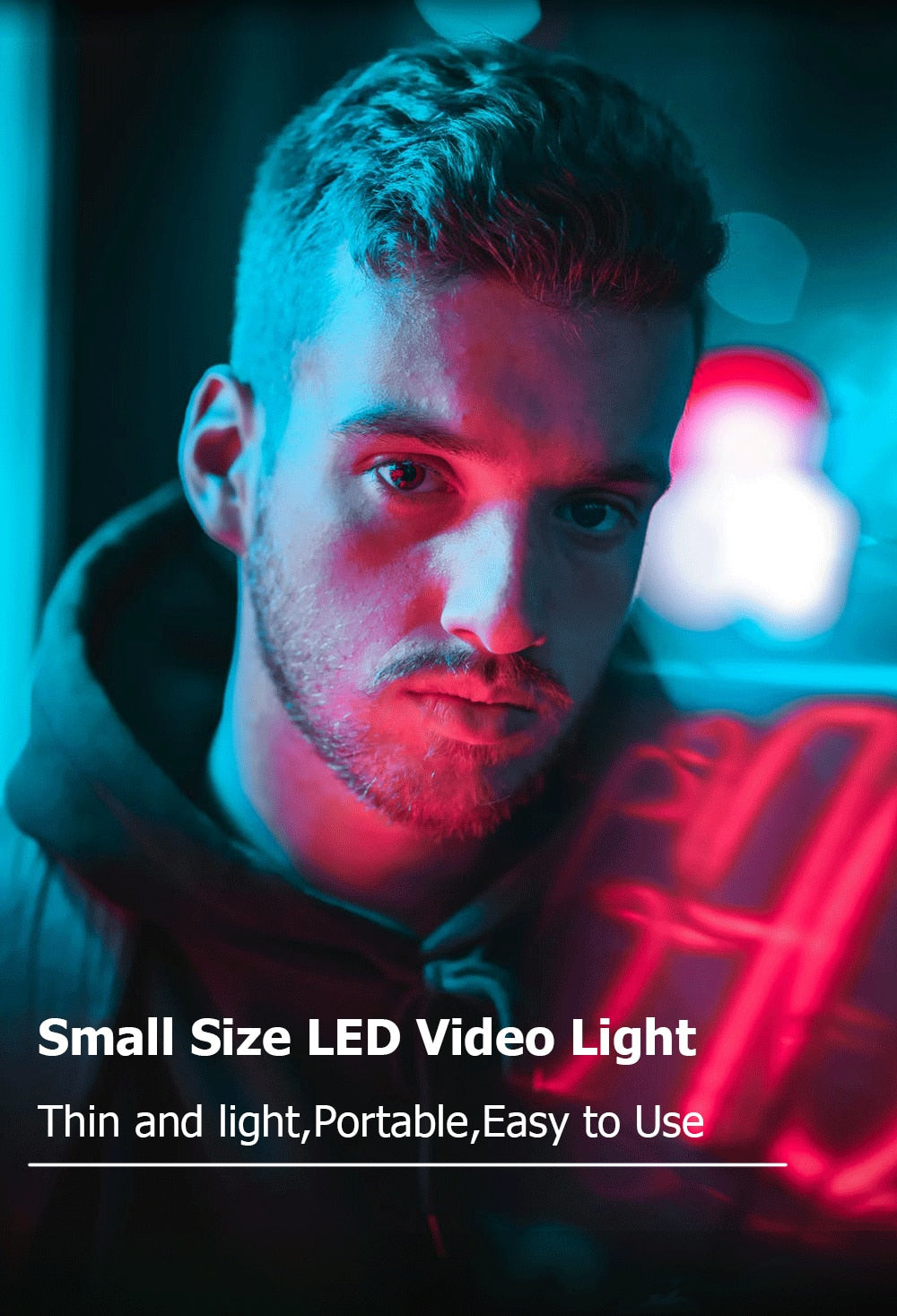 Hridz RGB LED Video Light – Dimmable Bi-Color, Adjustable RGB, Remote-Controlled Studio Light (U600+ / U800+)