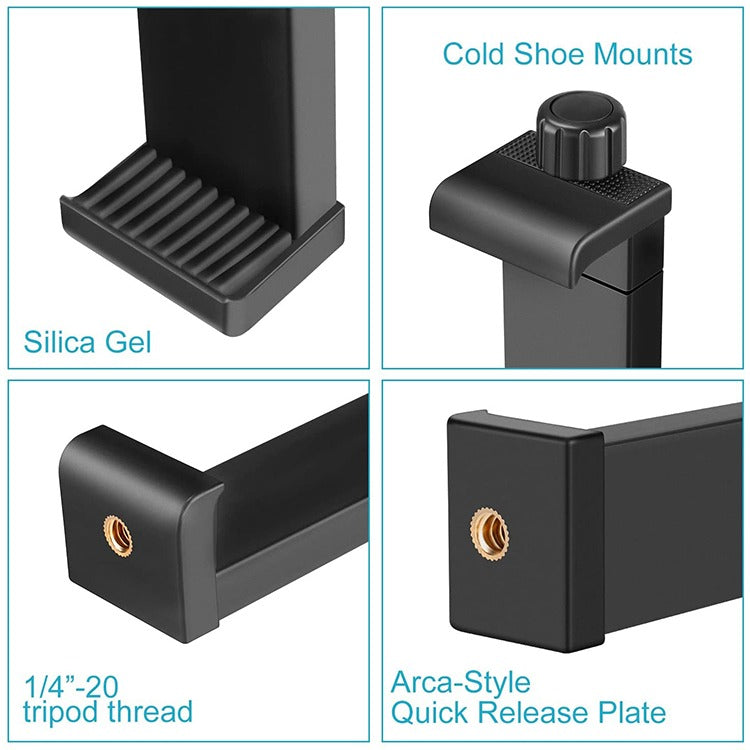 Hridz Tablet Holder 16-23.5cm ABS Mount for iPad & Tablets Tripod & Monopod Compatible