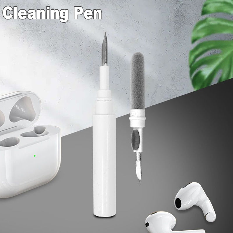 Professional Earphone Cleaner Kit for Bluetooth Headphones Case Cleaner Pen & Soft Brush