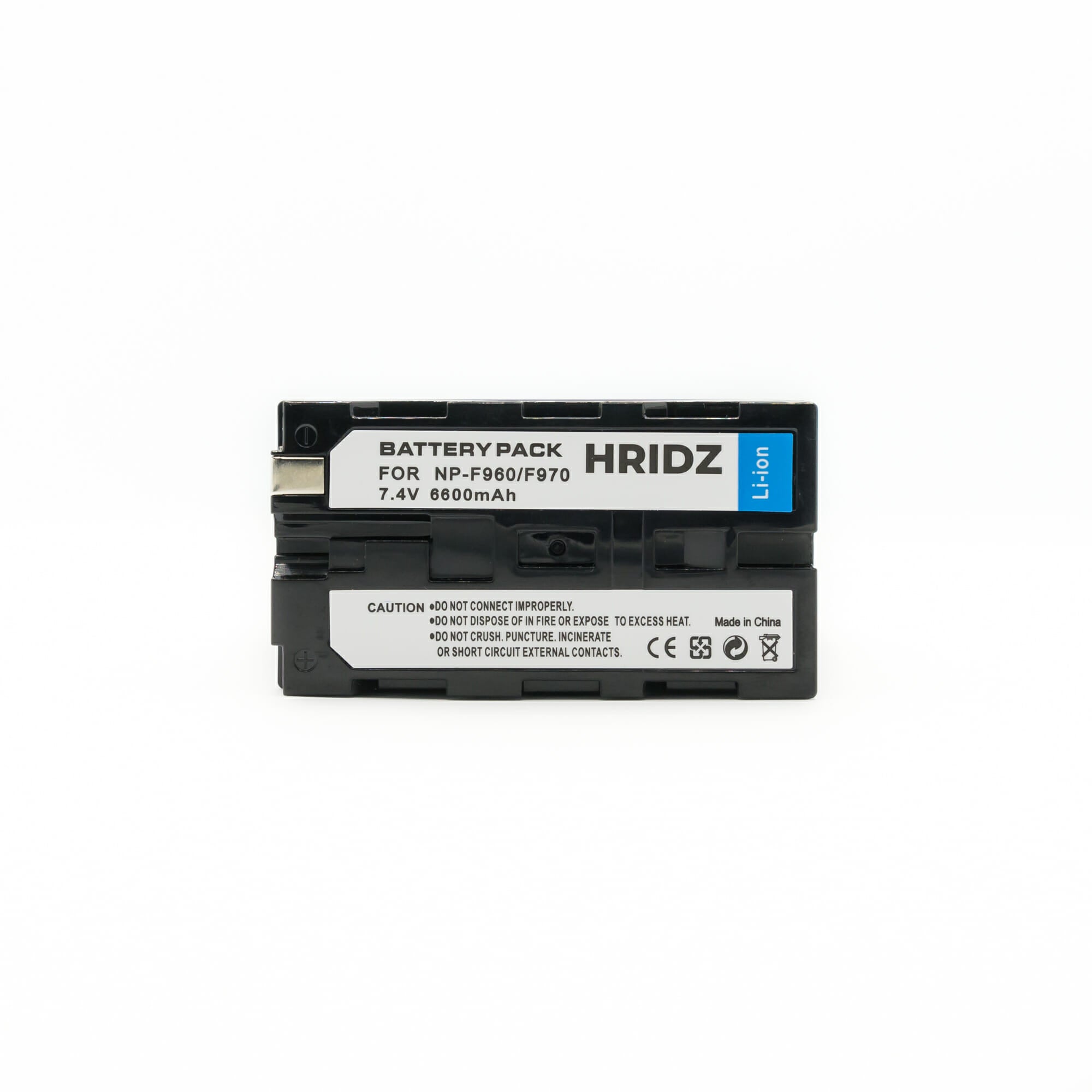 HRIDZ NP-F970 6600mAh Batteries and Charger set replaces Sony NPF battery