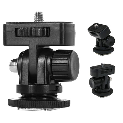 1/4” Quick Release Monitor Mount with Cold Shoe – Swivel & Tilt Adjustable Camera Holder