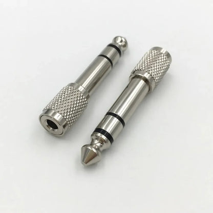 1-Pcs 3.5mm Female Jack Stereo to 6.35mm Jack Adapter for Earphone 1/4" Guitar