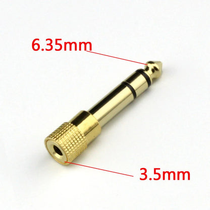 1-Pcs 3.5mm Female Jack Stereo to 6.35mm Jack Adapter for Earphone 1/4" Guitar