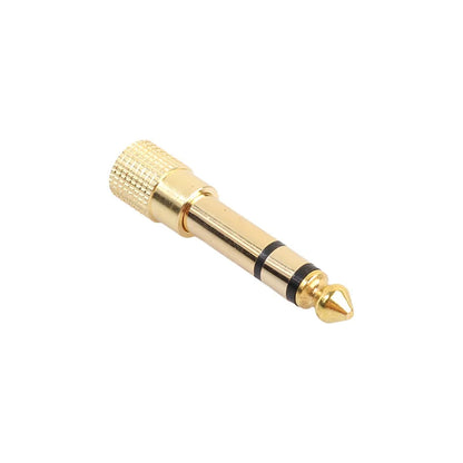 1-Pcs 3.5mm Female Jack Stereo to 6.35mm Jack Adapter for Earphone 1/4" Guitar