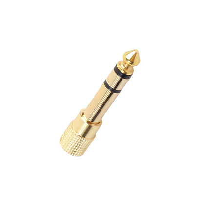 1-Pcs 3.5mm Female Jack Stereo to 6.35mm Jack Adapter for Earphone 1/4" Guitar