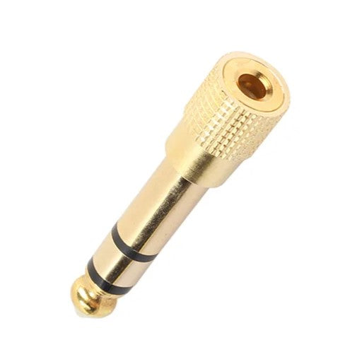 1-Pcs 3.5mm Female Jack Stereo to 6.35mm Jack Adapter for Earphone 1/4" Guitar