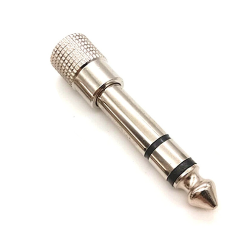 1-Pcs 3.5mm Female Jack Stereo to 6.35mm Jack Adapter for Earphone 1/4" Guitar