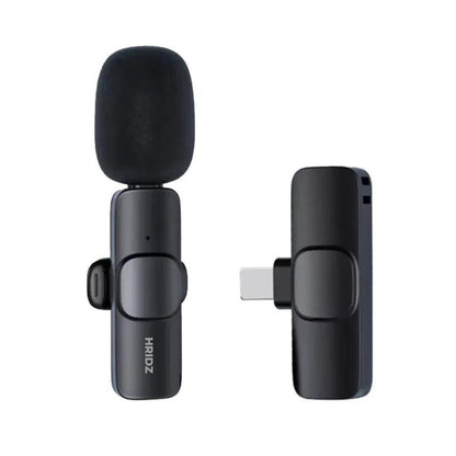 Hridz K9 Wireless Rechargeable Microphone For Lightning Port Devices Recording Interview