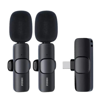 Hridz K9 Wireless Rechargeable Microphone For Lightning Port Devices Recording Interview