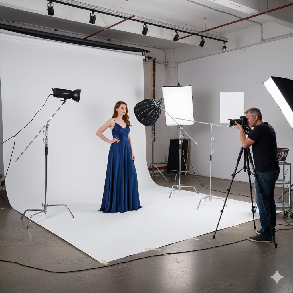 3.3m Stainless Steel Heavy Duty C-Stand Century Stand with 1.28m Boom Arm 2 Grip Heads Set